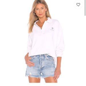 ANINE BING Tatum Sweatshirt in Ivory